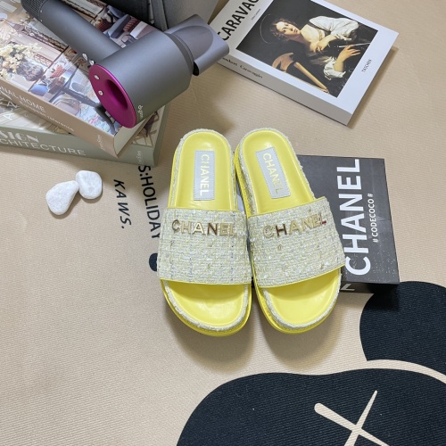 Chanel Slippers For Women #1216353 $64.00 USD, Wholesale Replica Chanel Slippers