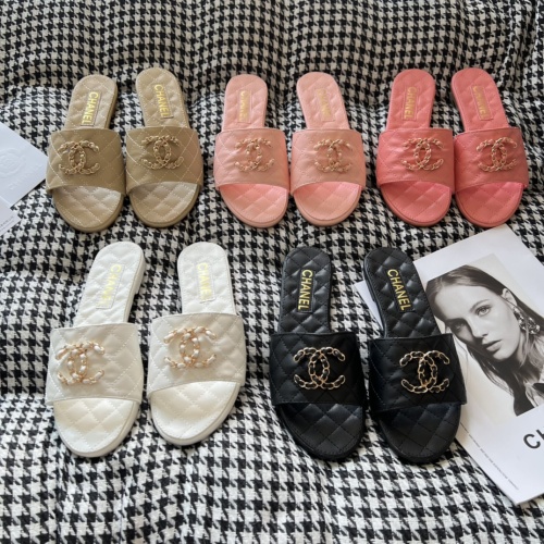 Replica Chanel Slippers For Women #1216358 $56.00 USD for Wholesale