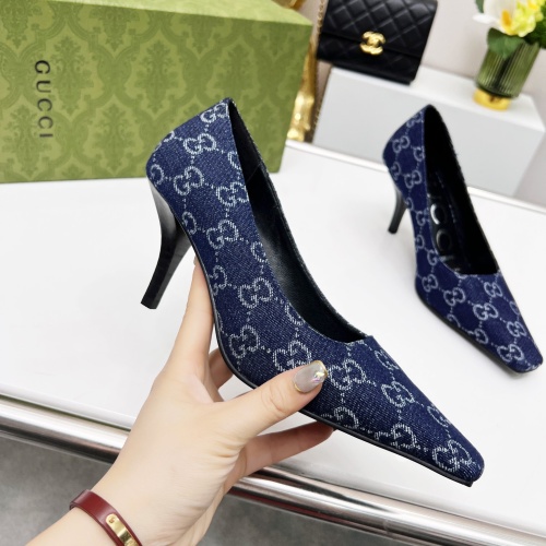 Replica Gucci High-Heeled Shoes For Women #1216370 $72.00 USD for Wholesale