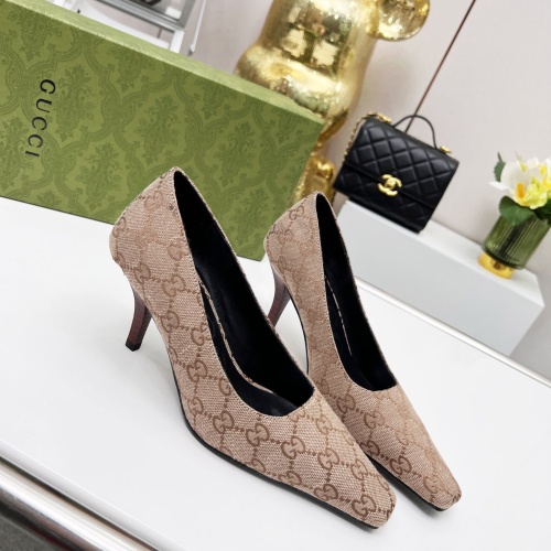 Gucci High-Heeled Shoes For Women #1216371 $72.00 USD, Wholesale Replica Gucci High-Heeled Shoes