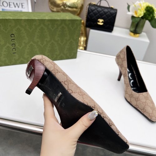 Replica Gucci High-Heeled Shoes For Women #1216371 $72.00 USD for Wholesale