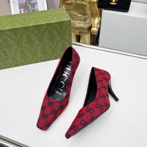 Replica Gucci High-Heeled Shoes For Women #1216372 $72.00 USD for Wholesale