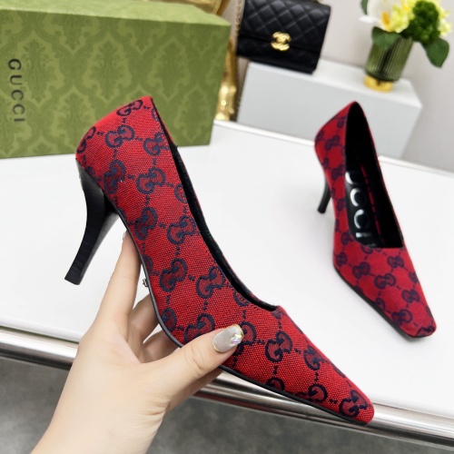 Replica Gucci High-Heeled Shoes For Women #1216372 $72.00 USD for Wholesale