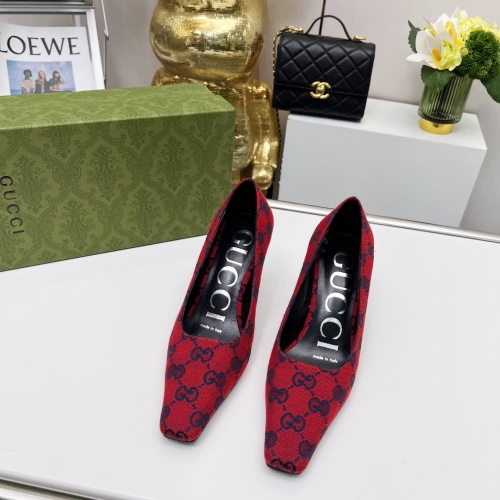 Replica Gucci High-Heeled Shoes For Women #1216372 $72.00 USD for Wholesale