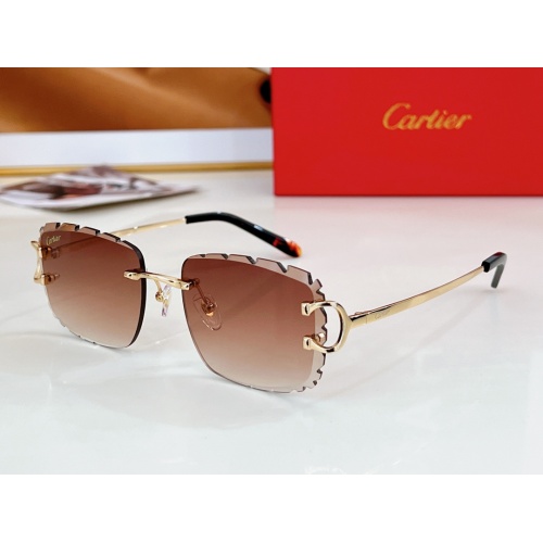 Cartier AAA Quality Sunglassess #1216395 $56.00 USD, Wholesale Replica Cartier AAA Quality Sunglassess