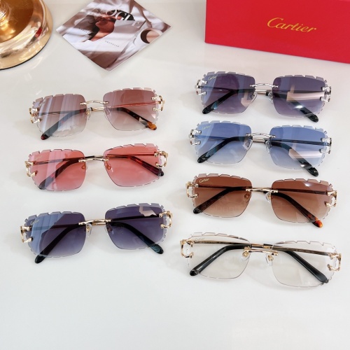 Replica Cartier AAA Quality Sunglassess #1216400 $56.00 USD for Wholesale