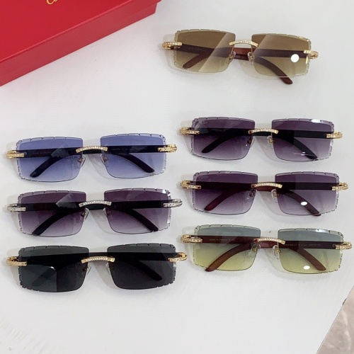 Replica Cartier AAA Quality Sunglassess #1216403 $56.00 USD for Wholesale