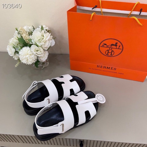 Replica Hermes Sandal For Women #1216586 $72.00 USD for Wholesale