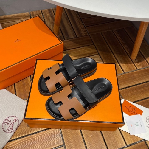 Replica Hermes Slippers For Men #1216600 $72.00 USD for Wholesale