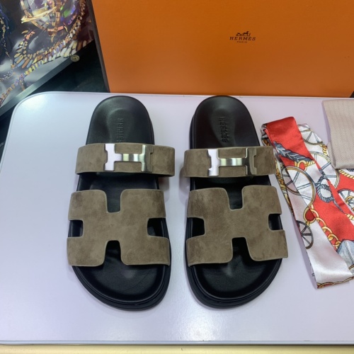 Hermes Slippers For Men #1216643 $76.00 USD, Wholesale Replica Hermes Slippers