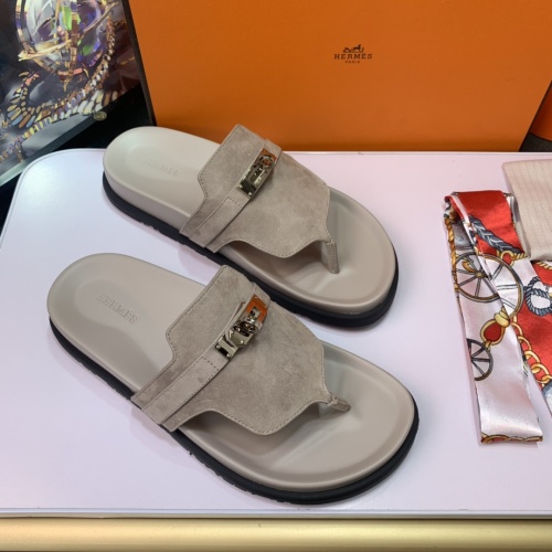 Replica Hermes Slippers For Women #1216665 $76.00 USD for Wholesale