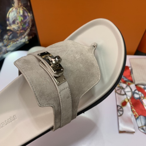 Replica Hermes Slippers For Women #1216665 $76.00 USD for Wholesale