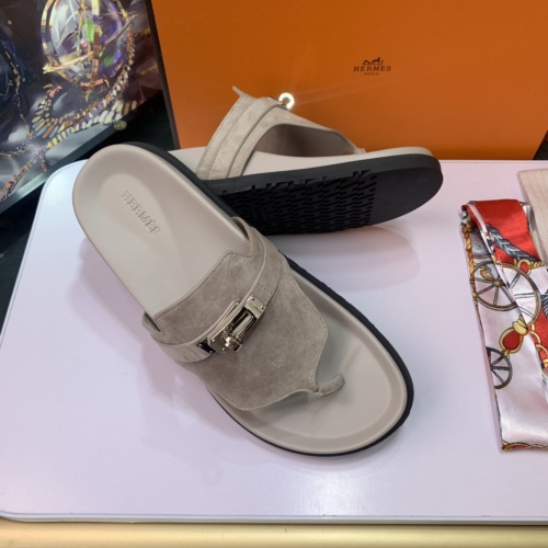 Replica Hermes Slippers For Women #1216665 $76.00 USD for Wholesale