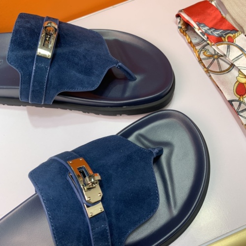 Replica Hermes Slippers For Women #1216669 $76.00 USD for Wholesale