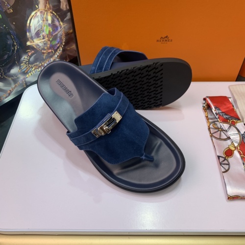 Replica Hermes Slippers For Women #1216669 $76.00 USD for Wholesale