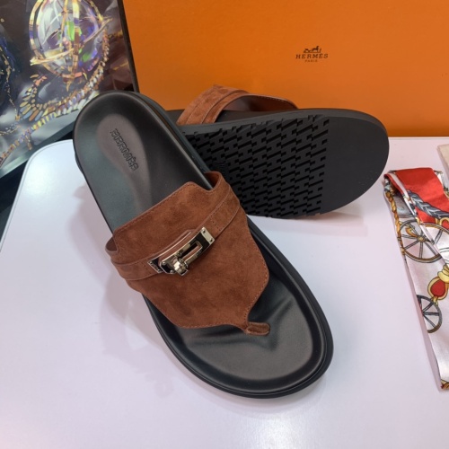 Replica Hermes Slippers For Women #1216682 $76.00 USD for Wholesale