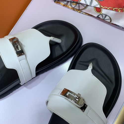 Replica Hermes Slippers For Men #1216685 $80.00 USD for Wholesale