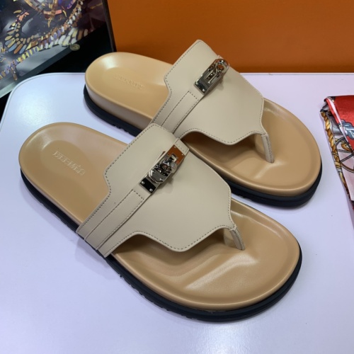 Replica Hermes Slippers For Women #1216686 $76.00 USD for Wholesale