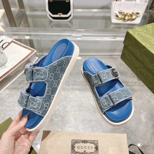 Replica Gucci Slippers For Women #1216738 $88.00 USD for Wholesale