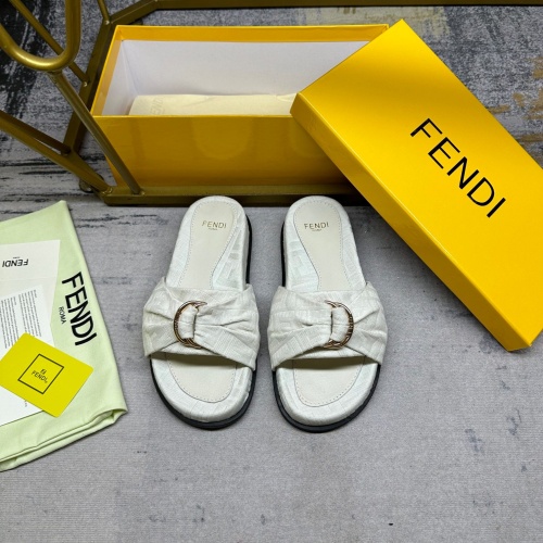 Fendi Slippers For Women #1216827 $80.00 USD, Wholesale Replica Fendi Slippers