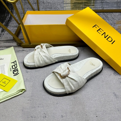 Replica Fendi Slippers For Women #1216827 $80.00 USD for Wholesale