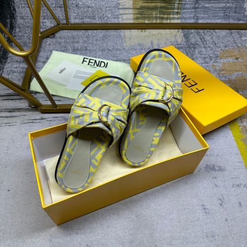 Replica Fendi Slippers For Women #1216828 $80.00 USD for Wholesale