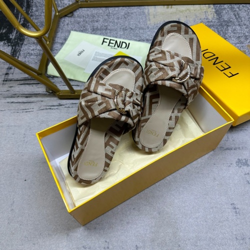 Replica Fendi Slippers For Women #1216829 $80.00 USD for Wholesale