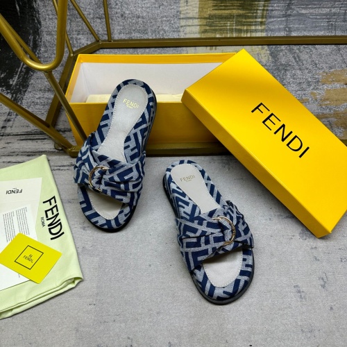 Replica Fendi Slippers For Women #1216835 $80.00 USD for Wholesale