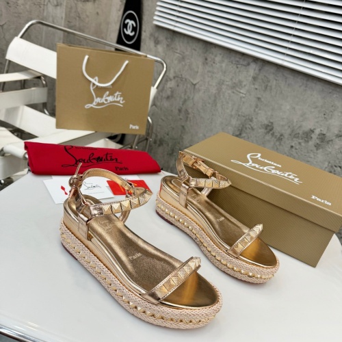 Replica Christian Louboutin Sandal For Women #1216881 $98.00 USD for Wholesale