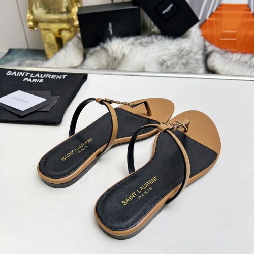 Replica Yves Saint Laurent YSL Slippers For Women #1216931 $82.00 USD for Wholesale