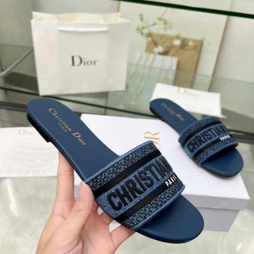 Replica Christian Dior Slippers For Women #1216987 $72.00 USD for Wholesale