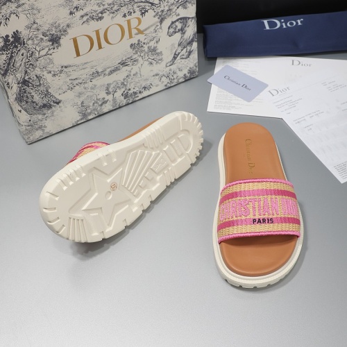 Replica Christian Dior Slippers For Women #1216992 $68.00 USD for Wholesale