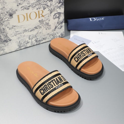 Replica Christian Dior Slippers For Women #1216997 $68.00 USD for Wholesale