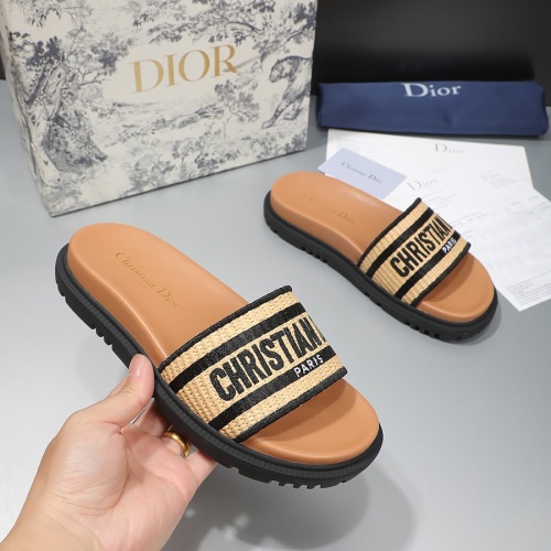 Replica Christian Dior Slippers For Women #1216997 $68.00 USD for Wholesale