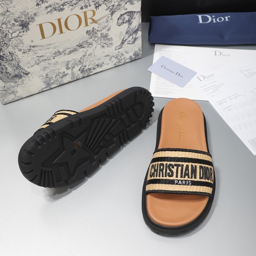 Replica Christian Dior Slippers For Women #1216997 $68.00 USD for Wholesale