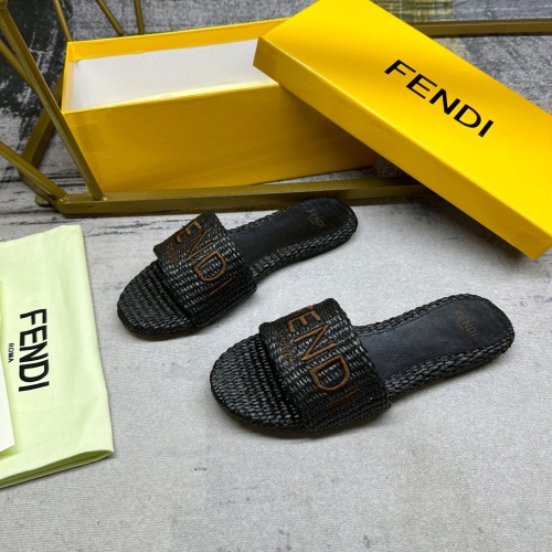 Replica Fendi Slippers For Women #1217044 $85.00 USD for Wholesale