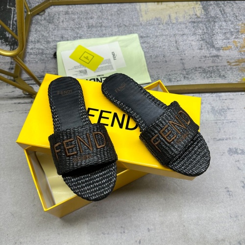 Replica Fendi Slippers For Women #1217044 $85.00 USD for Wholesale