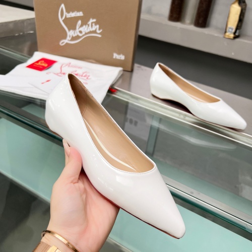 Replica Christian Louboutin Flat Shoes For Women #1217060 $102.00 USD for Wholesale