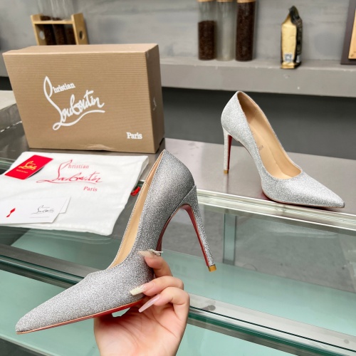 Replica Christian Louboutin High-heeled shoes For Women #1217077 $102.00 USD for Wholesale