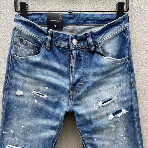 Replica Dsquared Jeans For Men #1217113 $68.00 USD for Wholesale