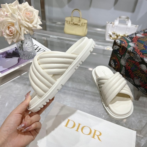 Replica Christian Dior Slippers For Women #1217154 $88.00 USD for Wholesale