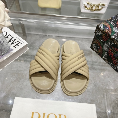 Replica Christian Dior Slippers For Women #1217155 $88.00 USD for Wholesale