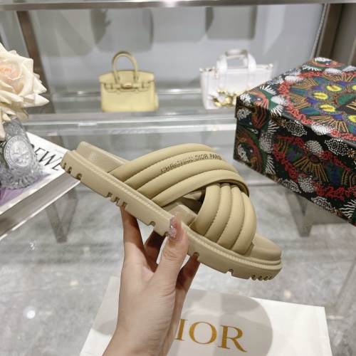 Replica Christian Dior Slippers For Women #1217155 $88.00 USD for Wholesale