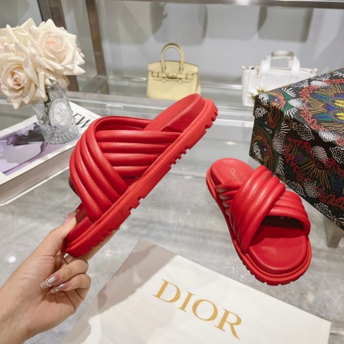 Replica Christian Dior Slippers For Women #1217156 $88.00 USD for Wholesale