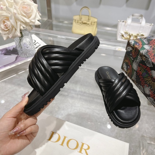 Replica Christian Dior Slippers For Women #1217158 $88.00 USD for Wholesale