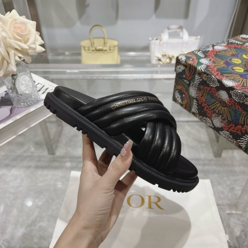 Replica Christian Dior Slippers For Women #1217158 $88.00 USD for Wholesale