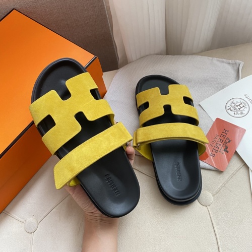 Replica Hermes Slippers For Men #1217172 $76.00 USD for Wholesale