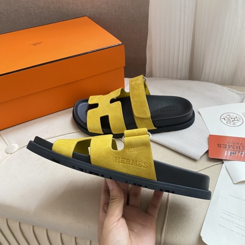 Replica Hermes Slippers For Men #1217172 $76.00 USD for Wholesale