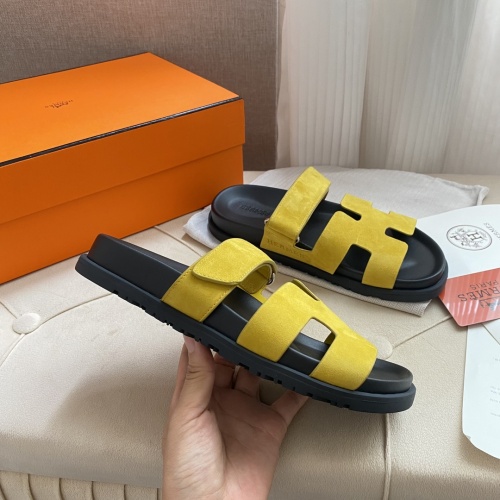 Replica Hermes Slippers For Men #1217172 $76.00 USD for Wholesale