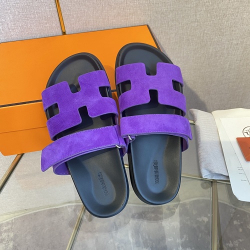 Replica Hermes Slippers For Women #1217173 $76.00 USD for Wholesale